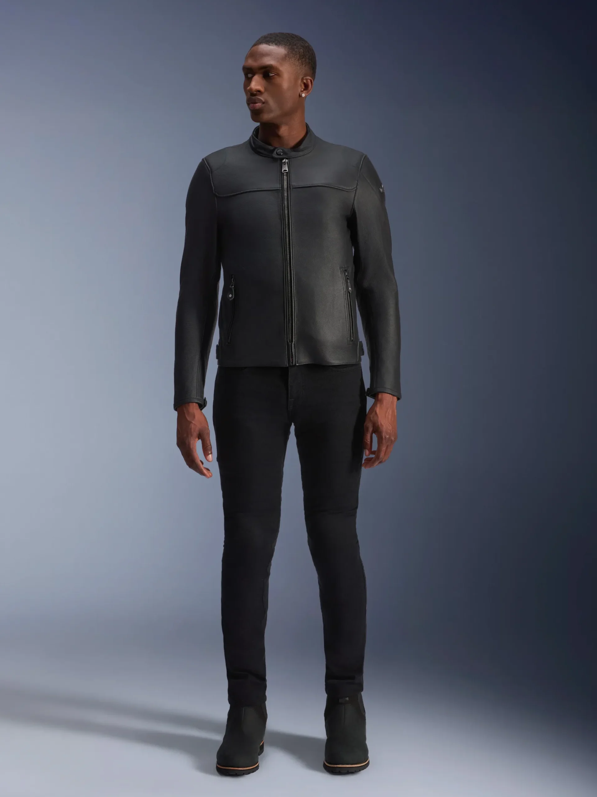 Veste En Cuir Blacktrack